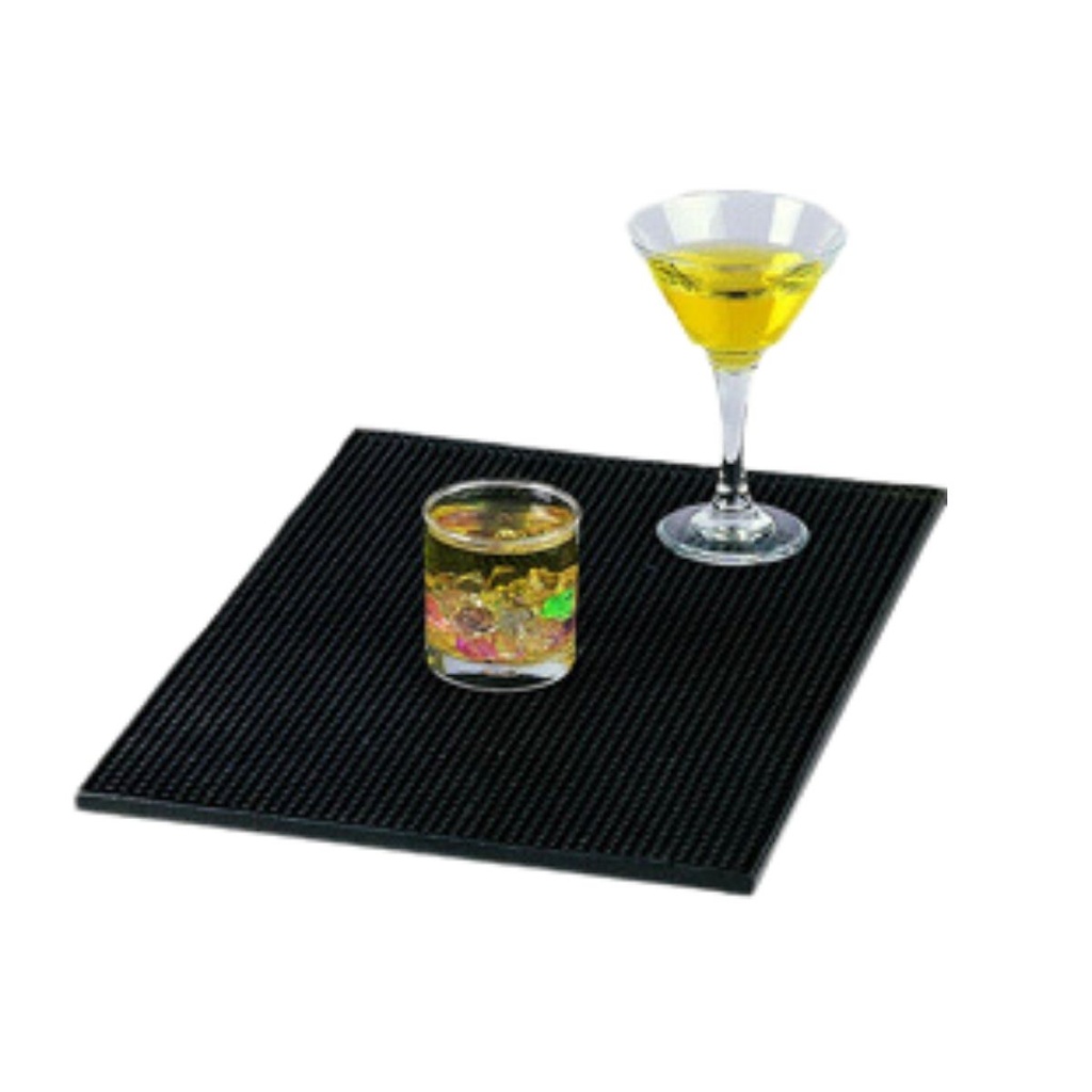 Jiwins Rubber Service Mat 45.5 cm x 30 cm Black / JW-BMQ