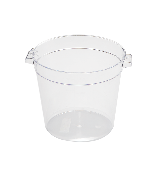 Jiwins Plastic 1 Qt Round Food Storage Container PC Clear / P-100C