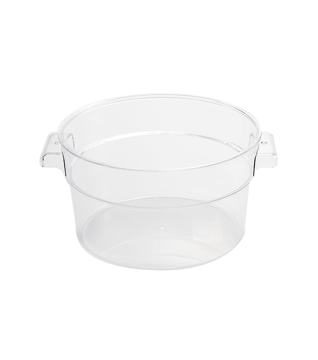 Jiwins Plastic 2 Qt Round Food Storage Container PC Clear / P-101C