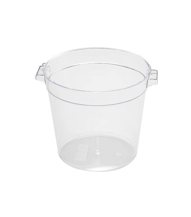 Jiwins Plastic 4 Qt Round Food Storage Container PC Clear / P-102C