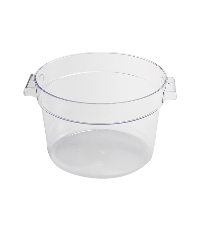 Jiwins Plastic 6 Qt Round Food Storage Container PC Clear / P-103C