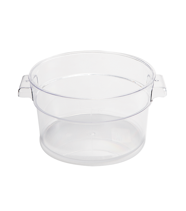 Jiwins Plastic 12 Qt Round Food Storage Container PC Clear / P-105C