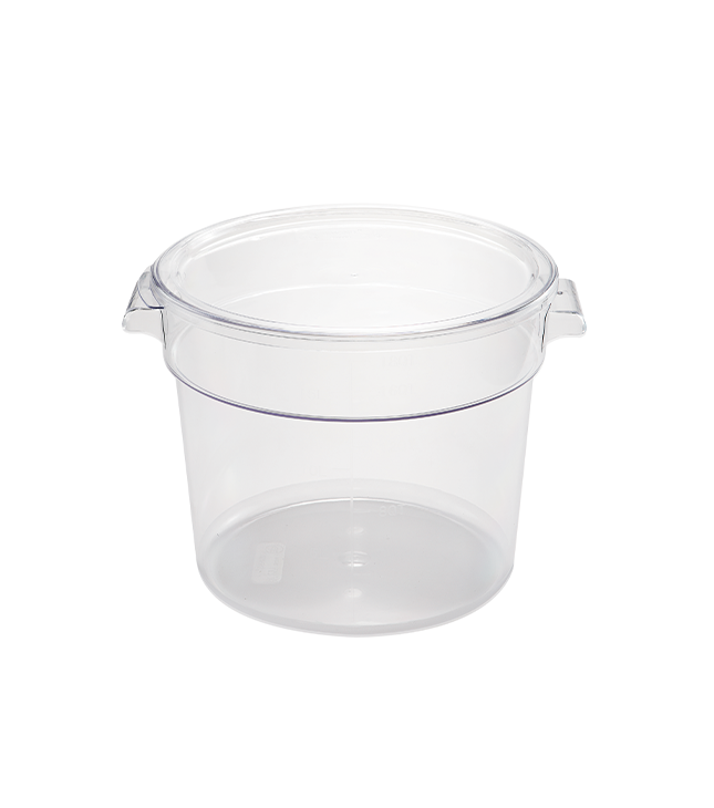 Jiwins Plastic 18 Qt Round Food Storage Container PC Clear / P-106C
