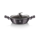 وعاء عميق من Berlinger Haus بغطاء مقاس 24 سم من مجموعة Metallic Line Carbon Pro