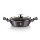 وعاء عميق من Berlinger Haus بغطاء مقاس 28 سم من مجموعة Metallic Line Carbon Pro