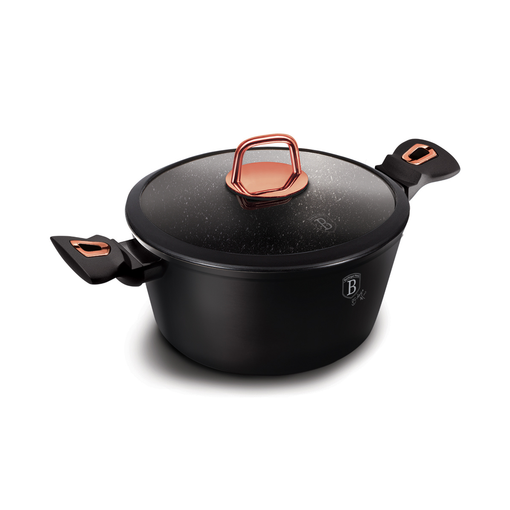 Berlinger Haus Casserole with Lid Black Rose Collection 4.1 Liter / BH/1642N
