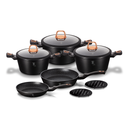 Berlinger Haus 10 Pieces Cookware & Frypans Set Black Rose Collection / BH/1645N