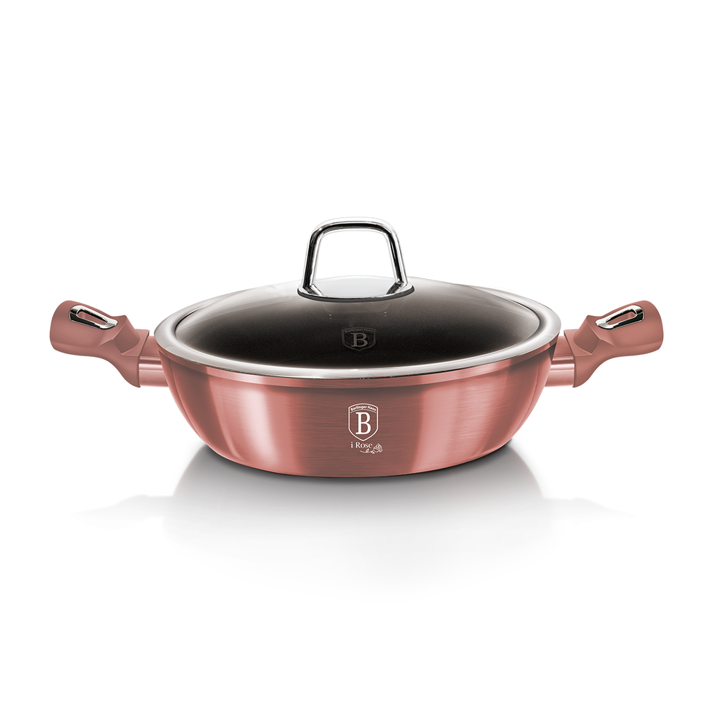 Berlinger Haus Shallow Pot with Lid 28 cm I-Rose Collection / BH/6037