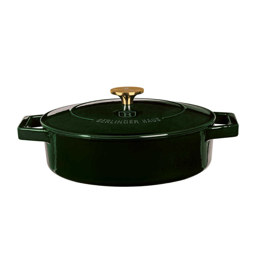 Berlinger Haus Emerald Cast Iron Shallow Pot 26 cm / BH/6504