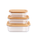 Berlinger Haus 3 Pieces Glass Food Container Set with Bamboo Lids / BH/7811