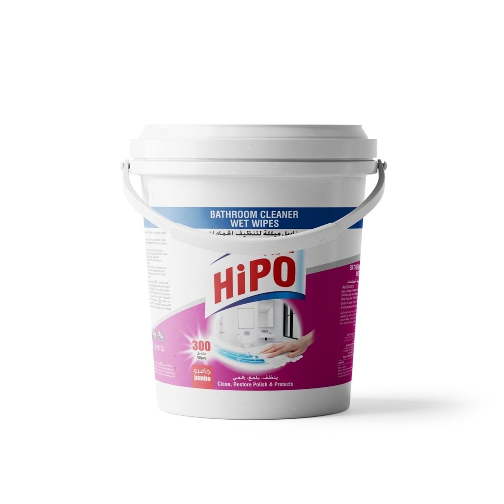 HiPO Bathroom Cleaner 300 Wet Wipes