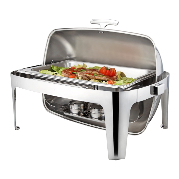 Sunnex Elite Stainless Steel Roll-Top chafer Full Size / X32129V