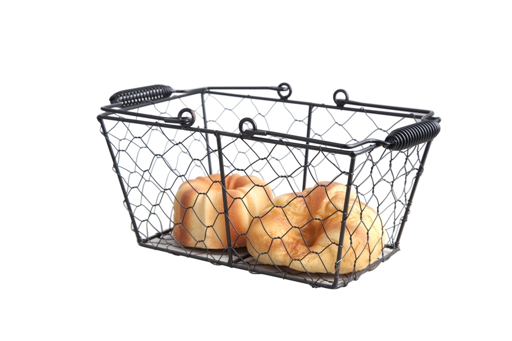 Sunnex Stainless Steel Wireware Rectangular Basket 25 cm / Mcb7005-S