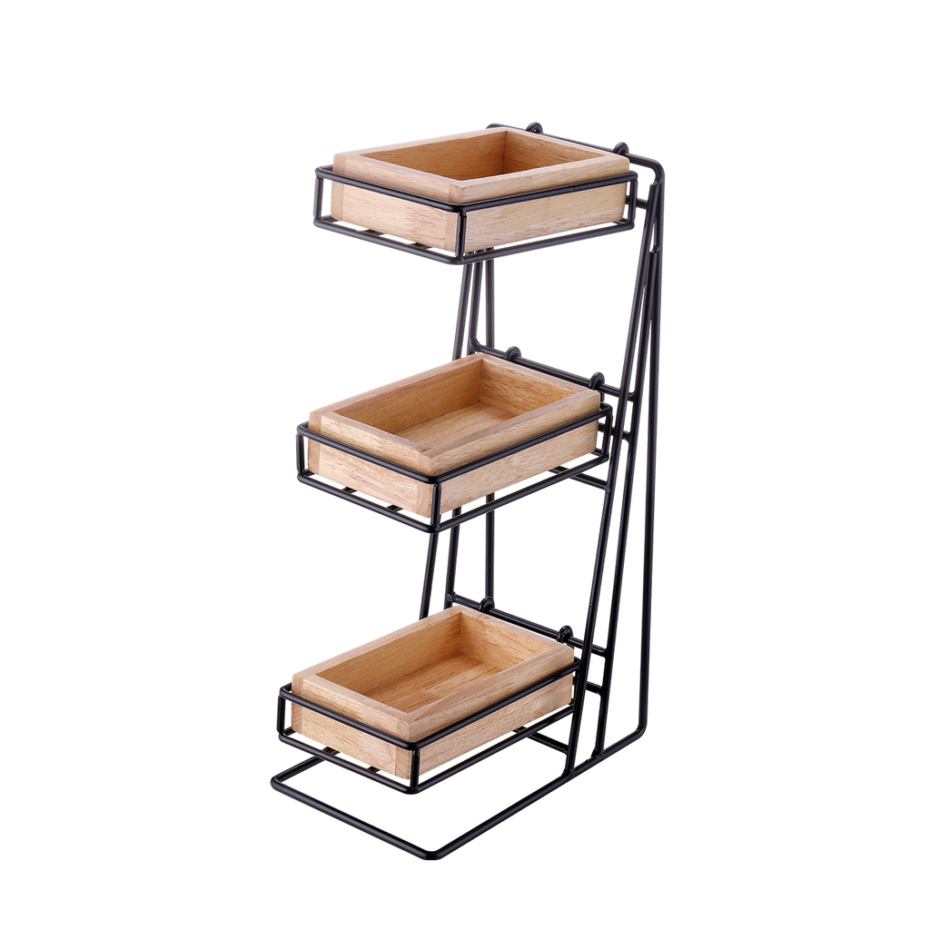 Sunnex Wooden Simply Natural Wooden Display 3 Tiers / M029-5AS