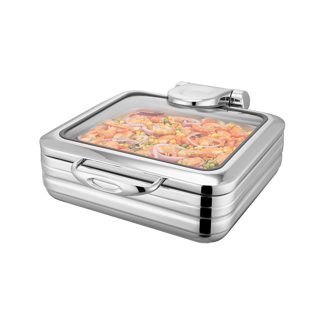 Sunnex Sicily Induction Chafers Stainless Steel without Base 2/3Size 5.5 Liter / W17-2300T