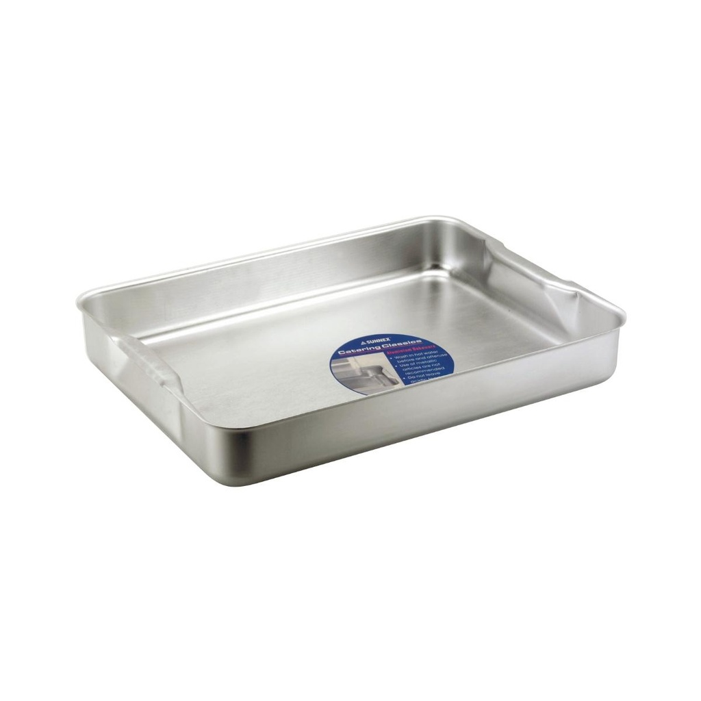 Sunnex Aluminium Roasting Dish With Integrated Handles 47.0 cm x 35.6 cm x 7 cm / ABRD1814L-UK1