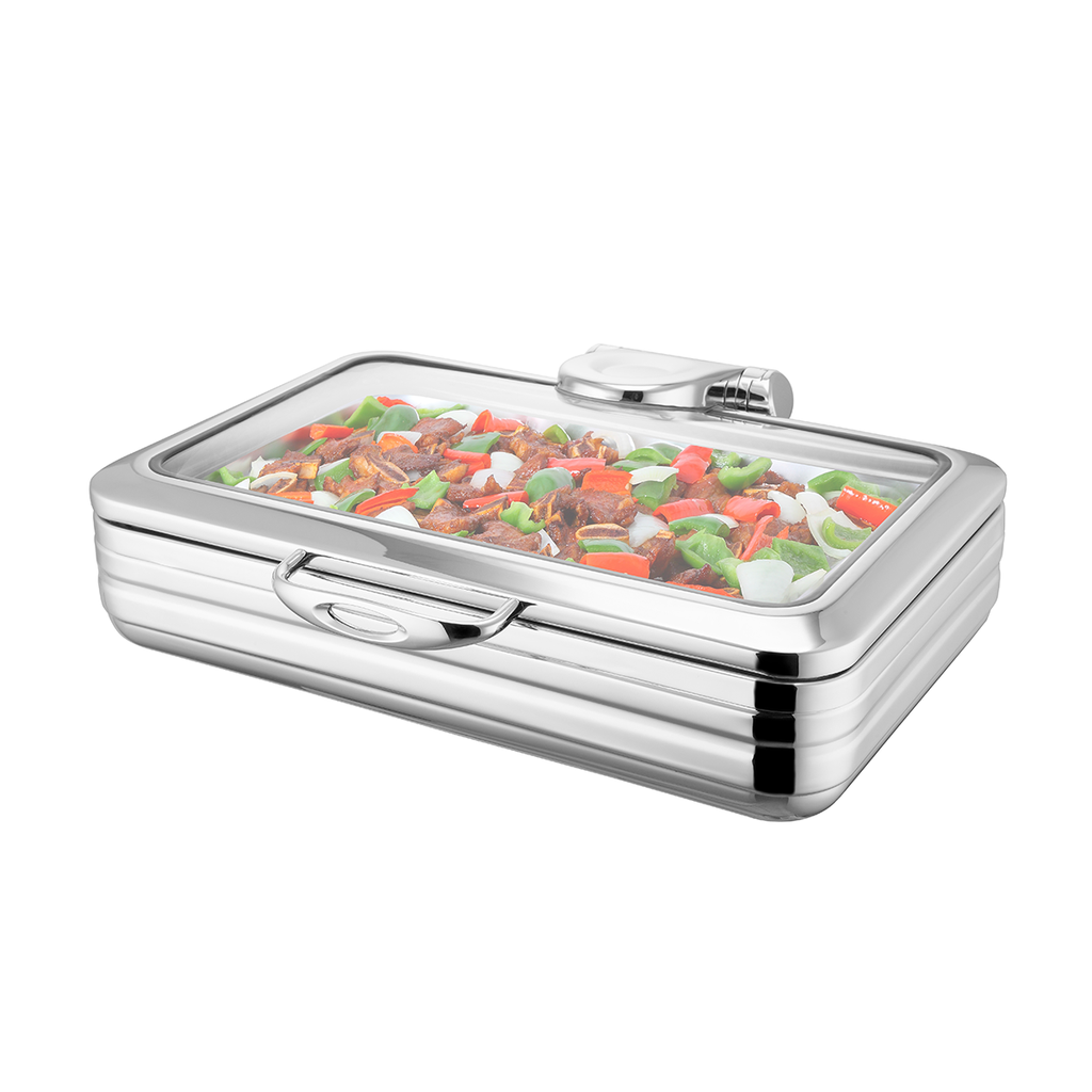 Sunnex Stainless Steel Sicily Induction Chafers 1/1 8.5 Liter / W17-1100T