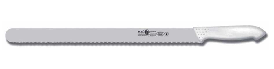 ICEL Stainless Steel Slicing Knife Wavy Edge Black 30 cm / 241000000000000