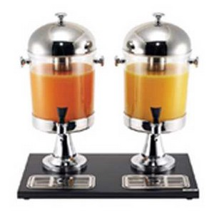 Kinox 7 Liter Stainless Steel Double Dispenser Black / 4041SX/70