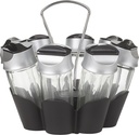 Trudeau Plastic 8 Bottle Flower Spice Rack / 0718070E