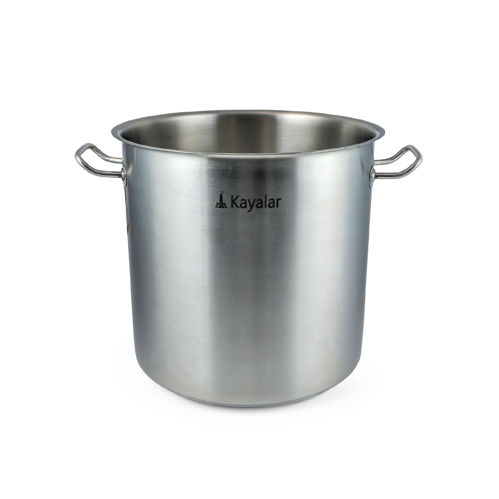Kayalar Stainless Steel Stew Pot Deep with Out Lid 21 Liter / 152101338