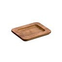 Lodge Wooden Rectangular. Wood Underliner Walnut Stain 19 cm / UMSRC