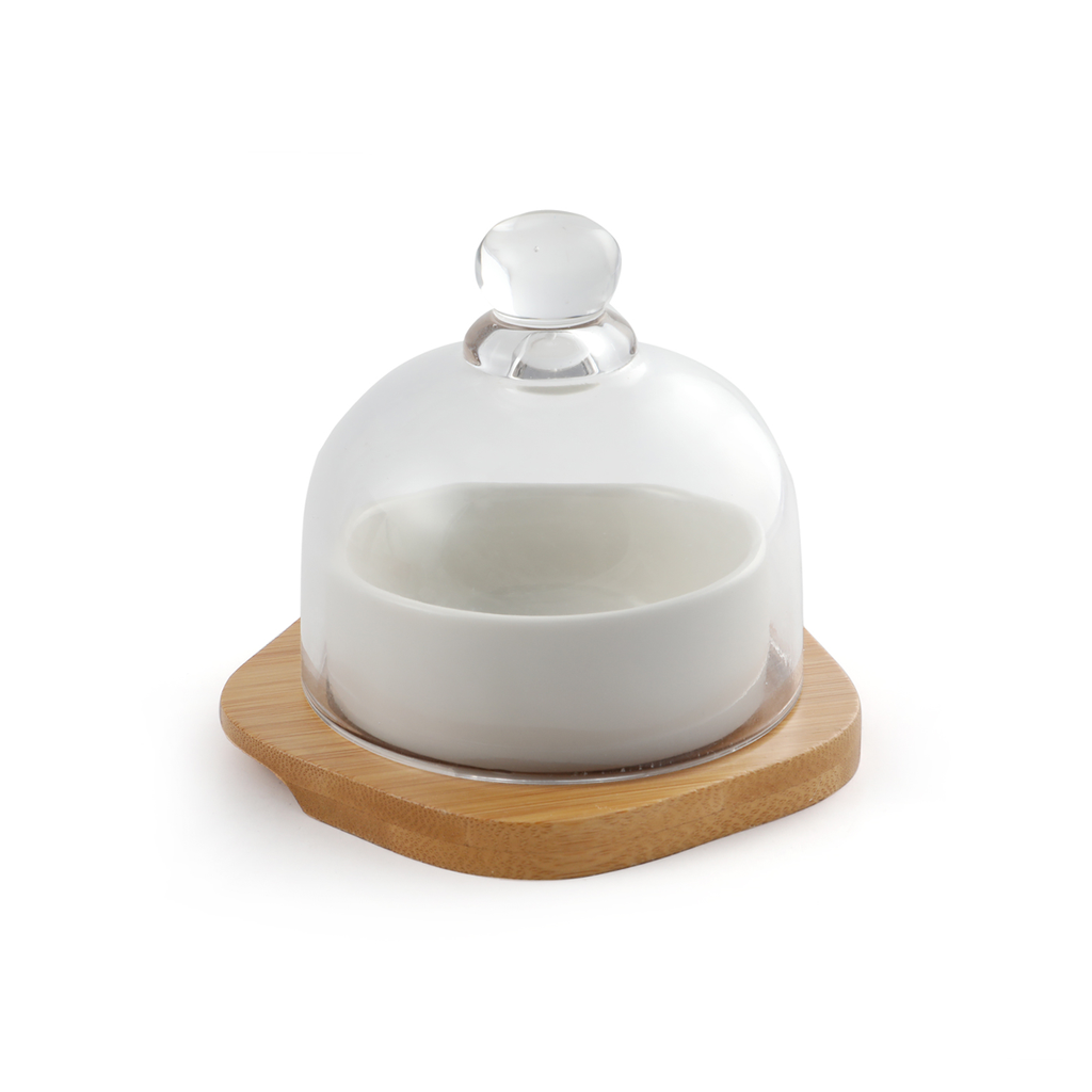 Bamboo Porcelain Candy Set & Coaster 10 cm