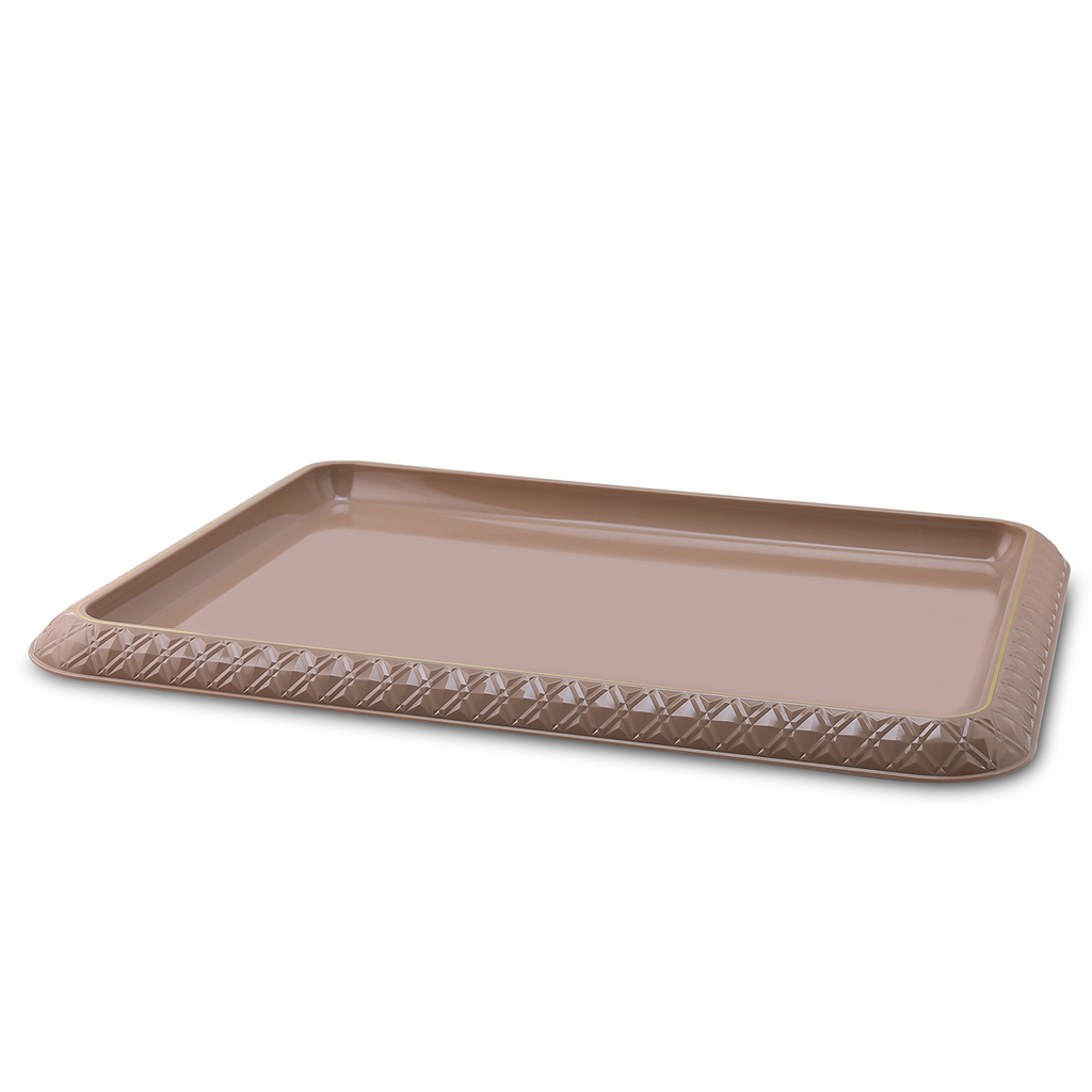 صينية بلاستيكية وردية 60 سم RS-1717