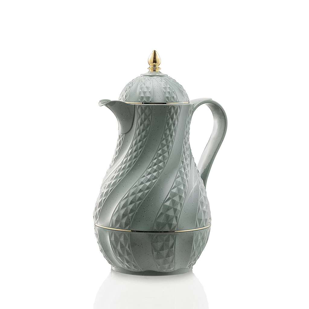 قارورة مفرغة من الهواء للشاي الأخضر والوردي سعة 1 لتر RS-2424