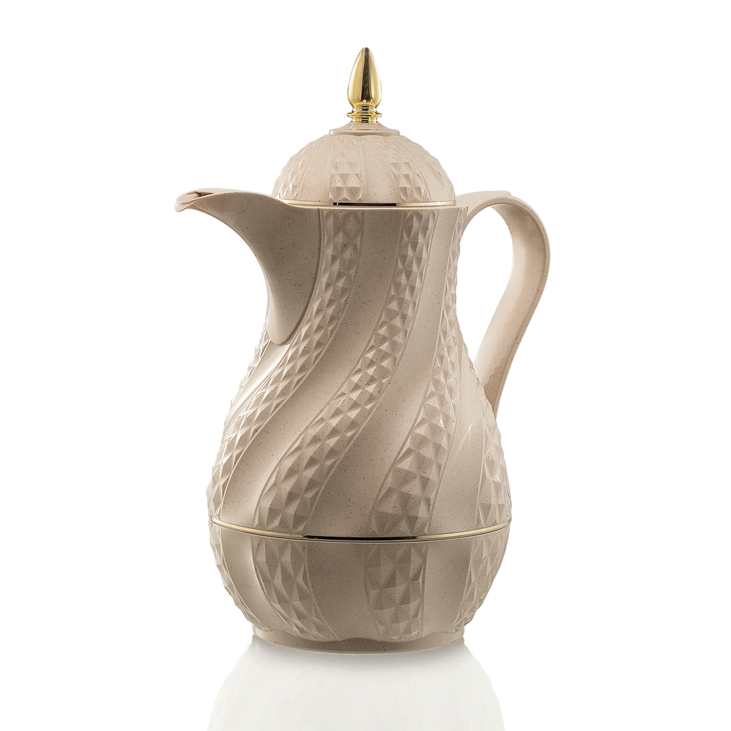 قارورة قهوة مفرغة من الهواء، لون بيج وردي، سعة 1.3 لتر، RS-2424