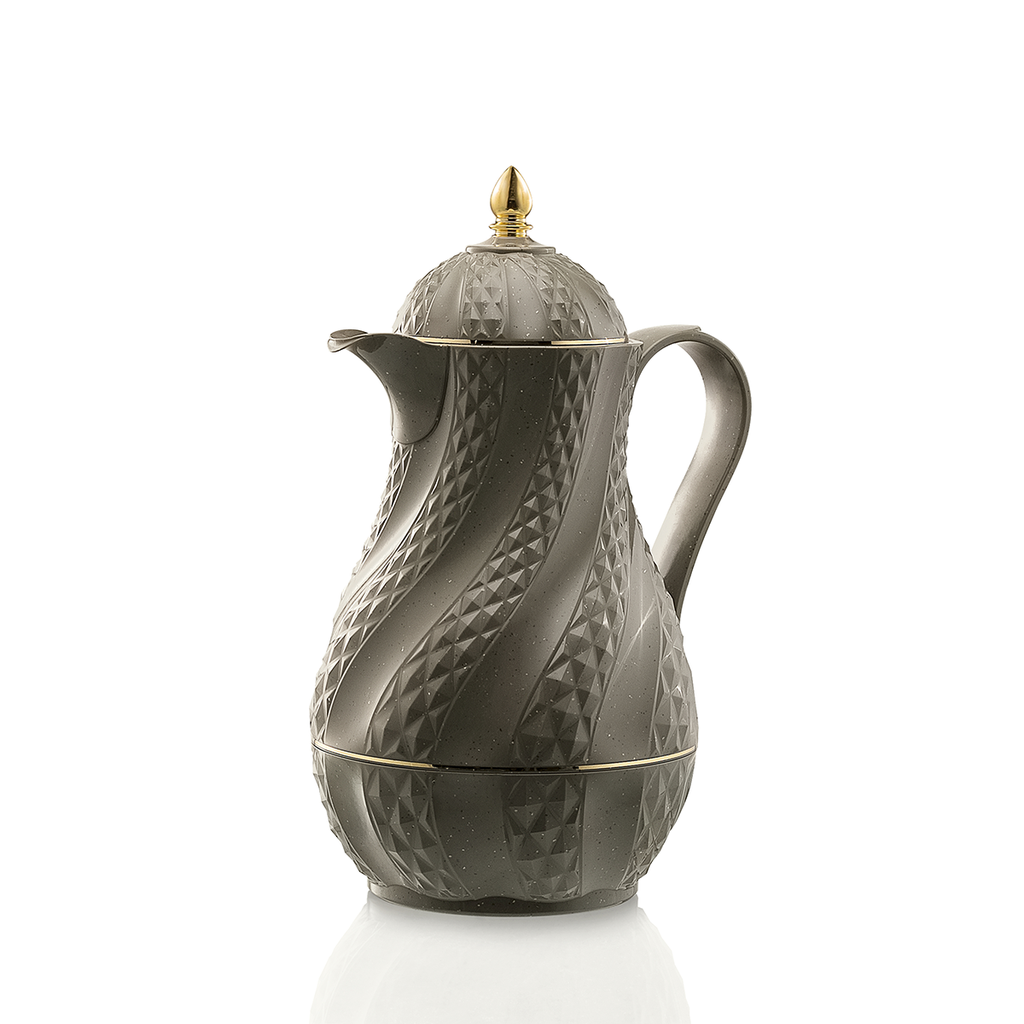 قارورة شاي رمادية وردية مفرغة من الهواء سعة 1 لتر RS-2424