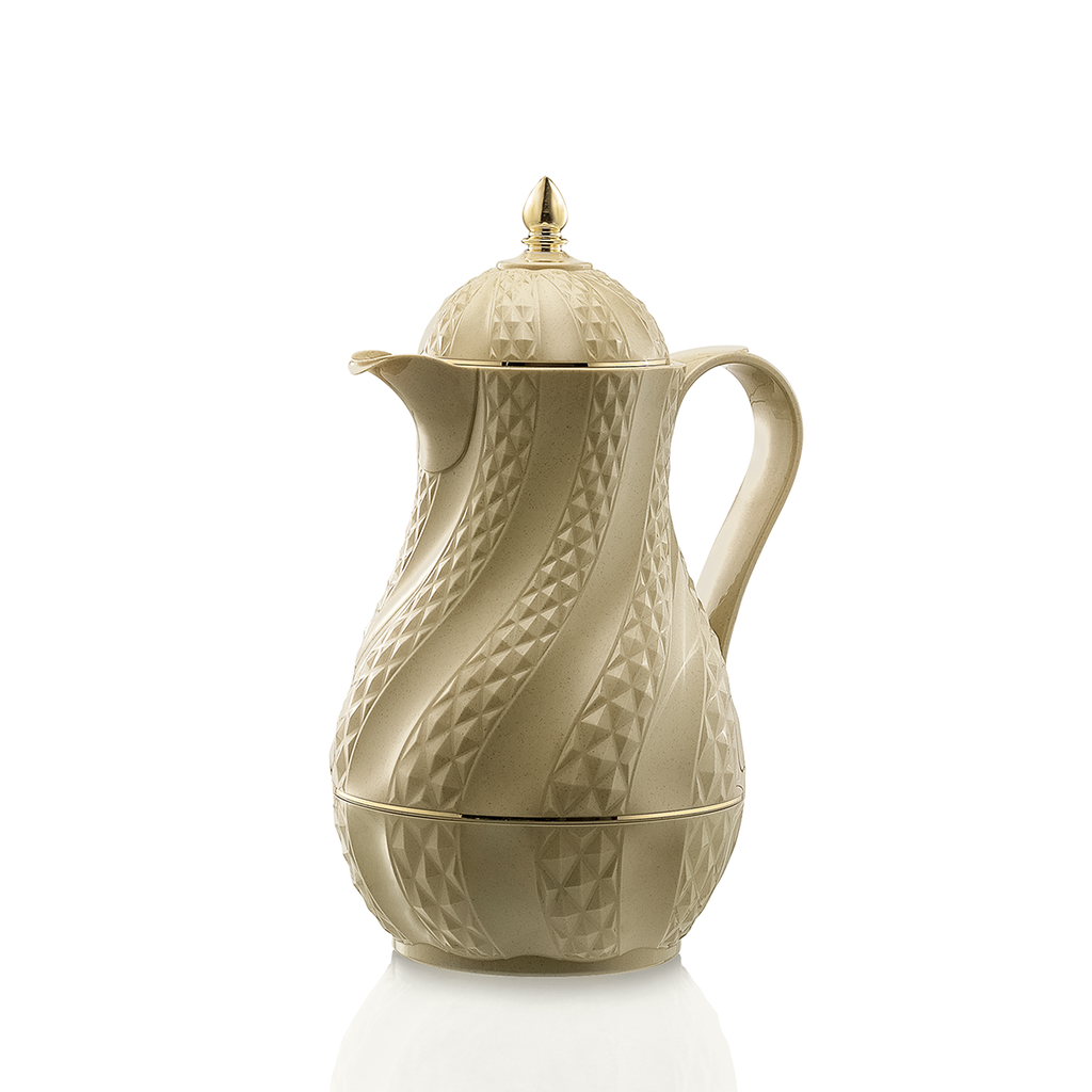 قارورة شاي مفرغة من الهواء، لون بني وردي، سعة 1 لتر، RS-2424