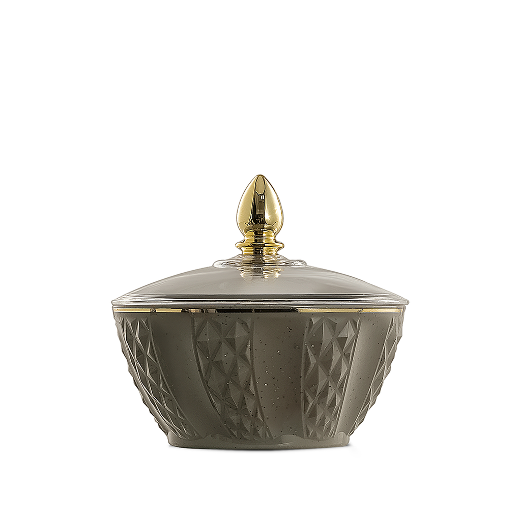 وعاء تمر بلاستيكي باللون الرمادي الوردي RS-2424