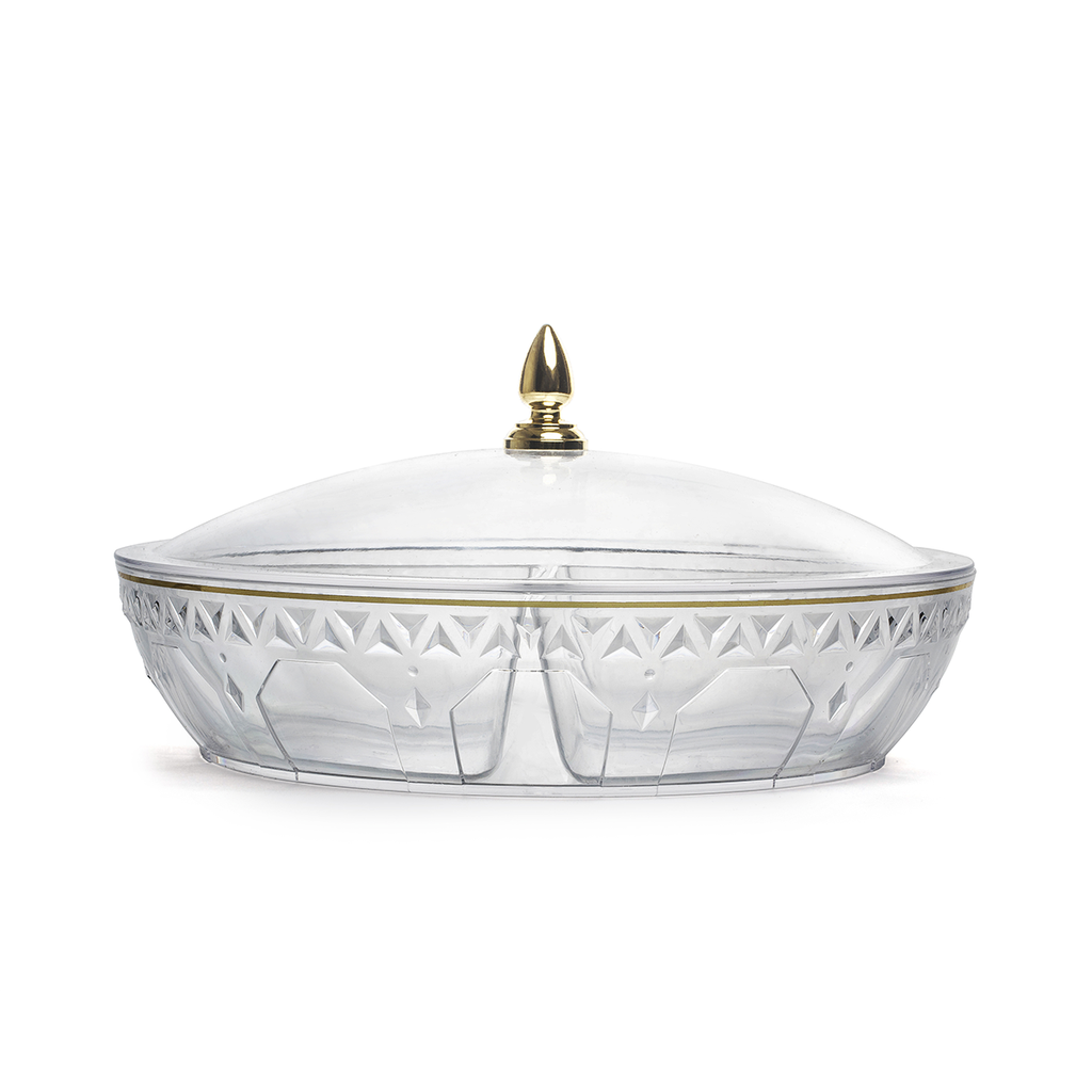 Rose round candy bowl 30 cm w/4 bowls RS-2121 / 52599