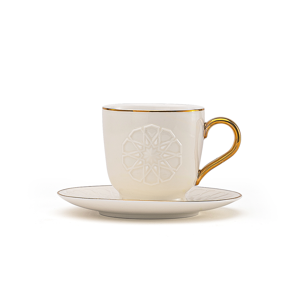 Rose 132 Model Milk Cups Sets White / 132-MLK-A01