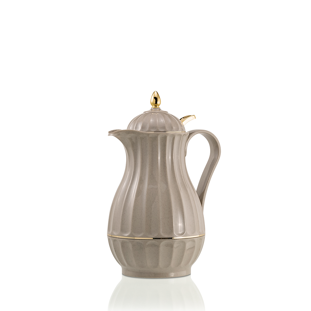 قارورة شاي الورد المفرغة من الهواء سعة 0.6 لتر مع غطاء بزر ضغط A32