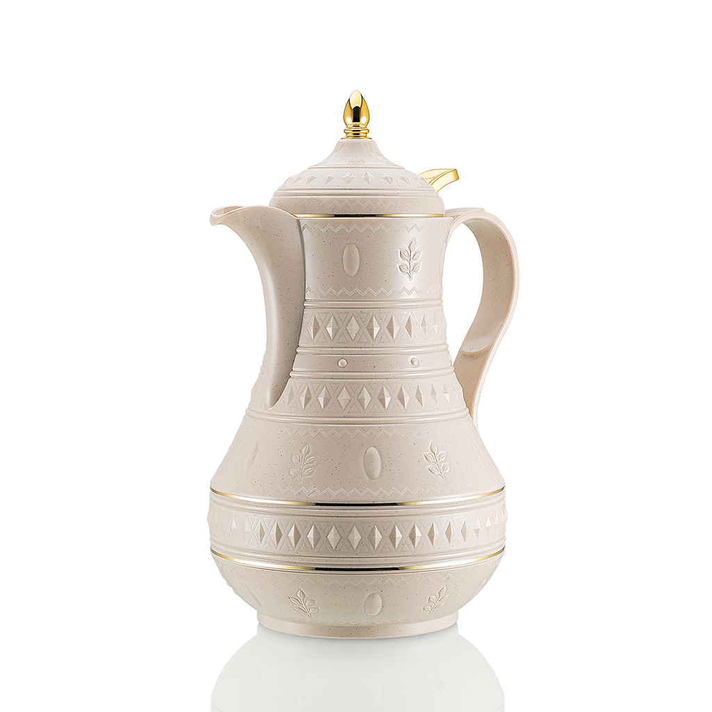 ترمس روز RS-712 للشاي، سعة 1 لتر، مع غطاء بزر ضغط