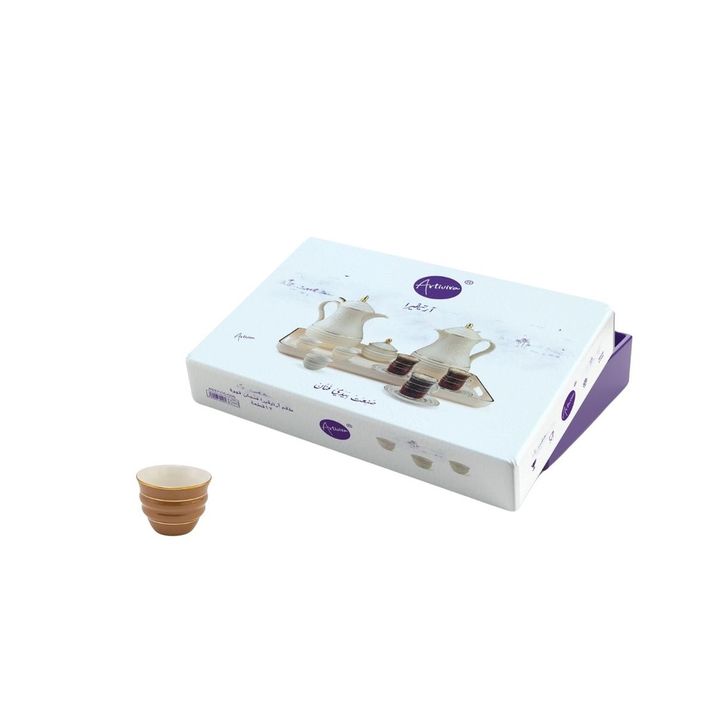 Artivira Cawa Cup 12 Pcs Set Brown / AS57-CC-C05