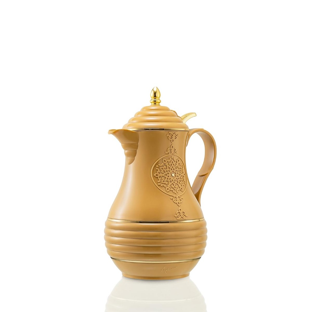 Artivira Tea Vacuum Flask 0.65 Liter with Push Button Cover Gold / PB57-06-C02