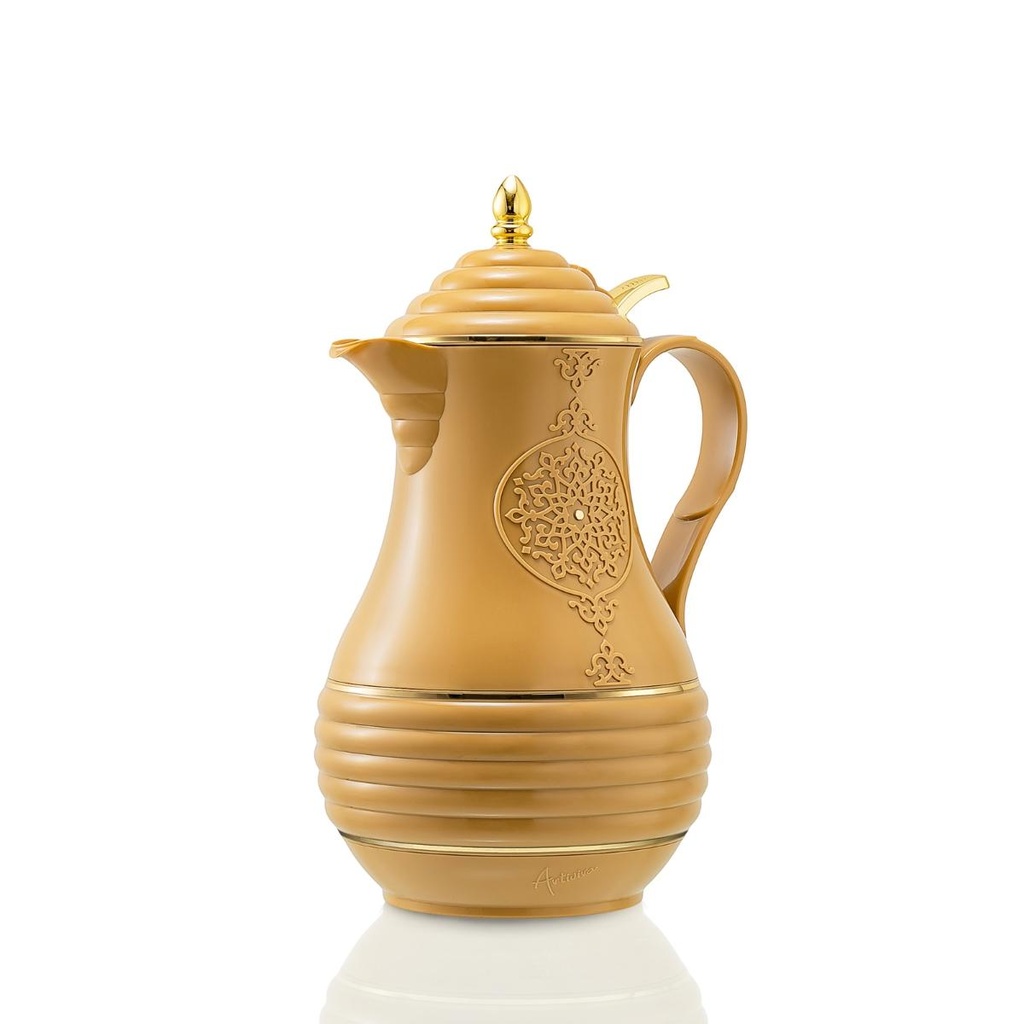 Artivira Tea Vacuum Flask 1.0 Liter with Push Button Cover Gold / PB57-10-C02