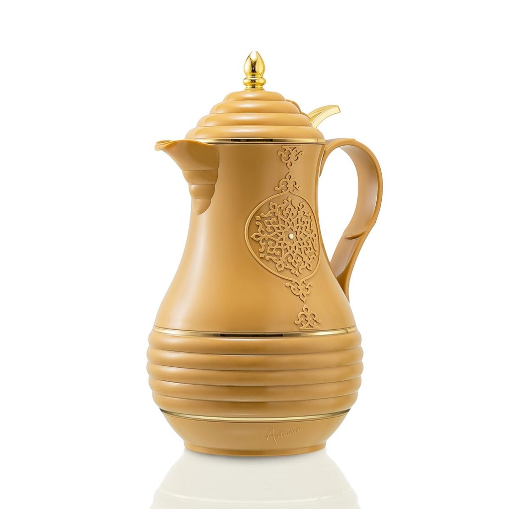 Artivira Tea Vacuum Flask 1.3 Liter with Push Button Cover Gold / PB57-13-C02