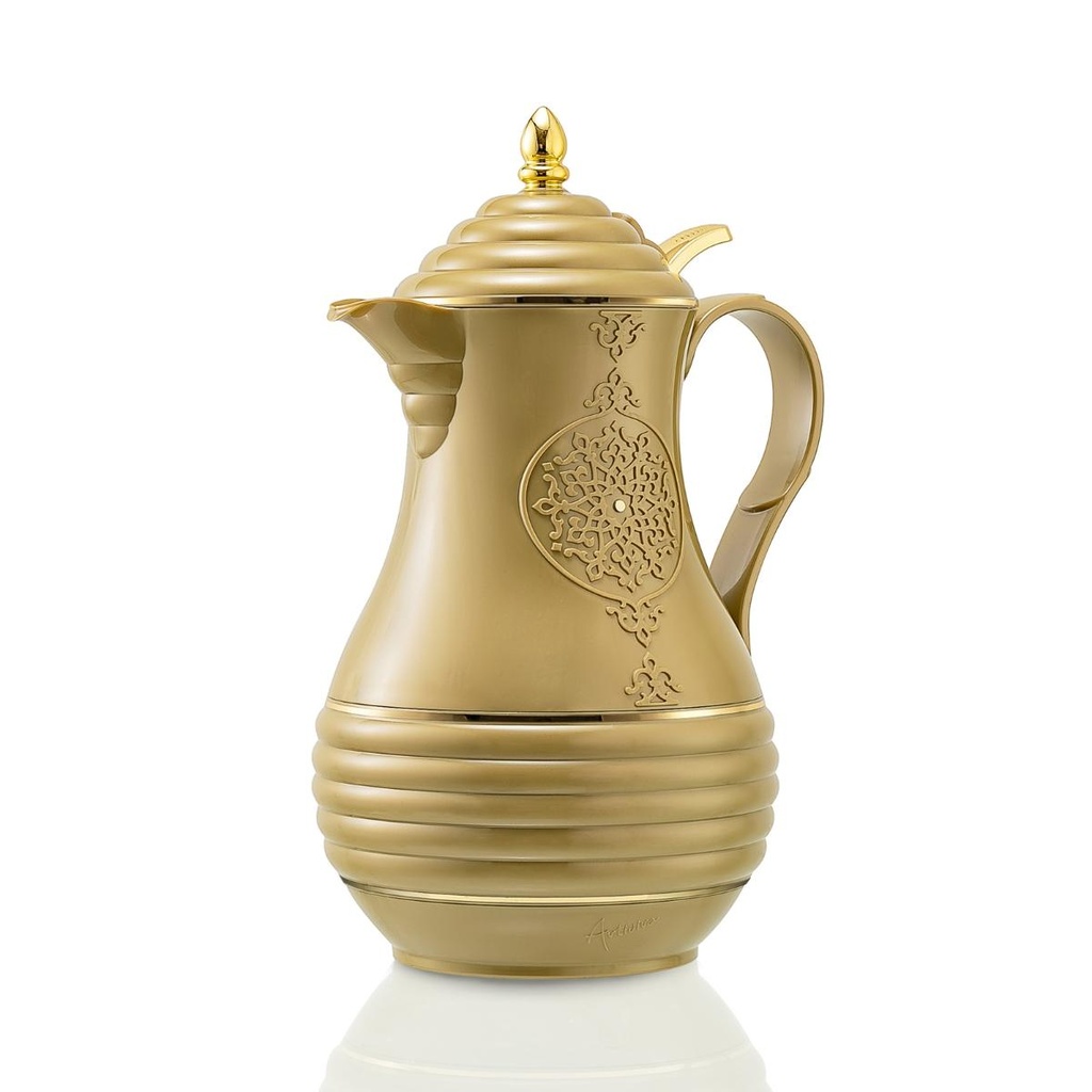 Artivira Tea Vacuum Flask 1.3 Liter with Push Button Cover Beige / PB57-13-C04