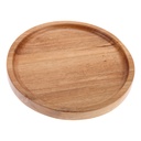 Vague Round Wooden Tray 30 cm