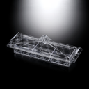 Vague Acrylic Serving Set with 3 Bowls Silver