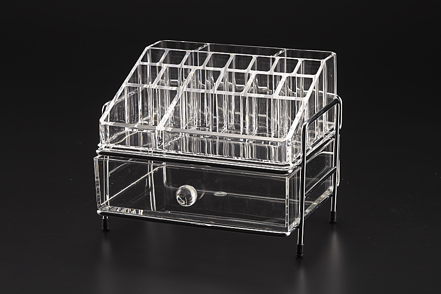 Vague Medium Acrylic Cosmetic Jewelery Box 1 Drawer