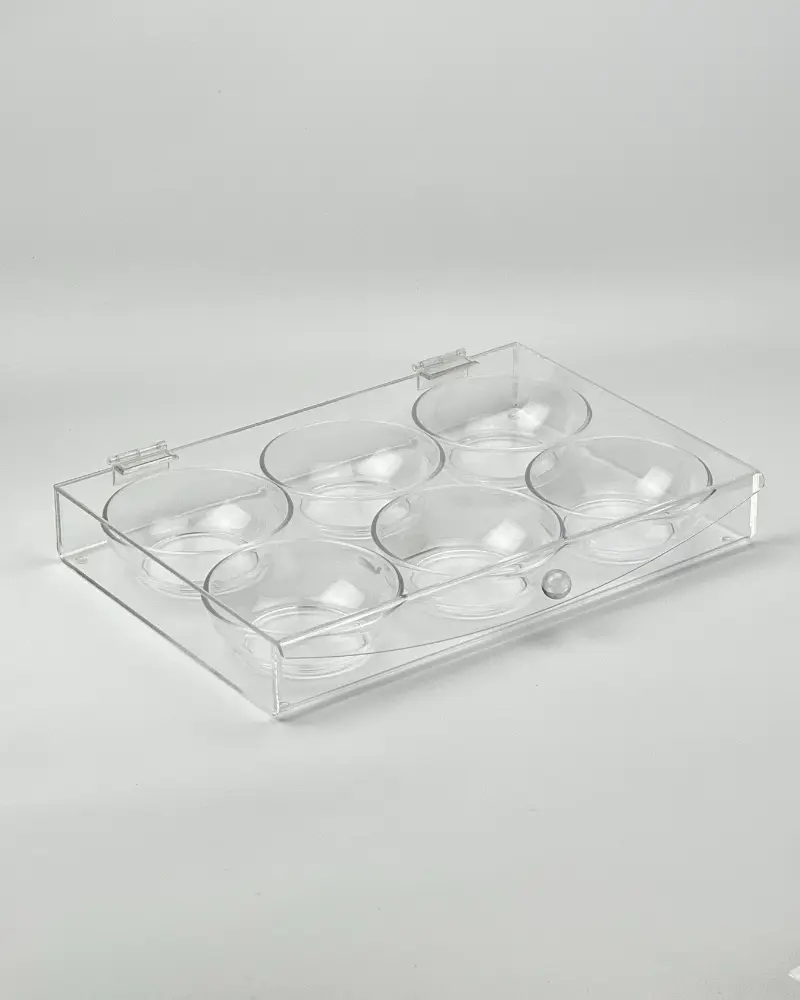 Vague Acrylic Candy Box with 6 Bowls 39.3 cm