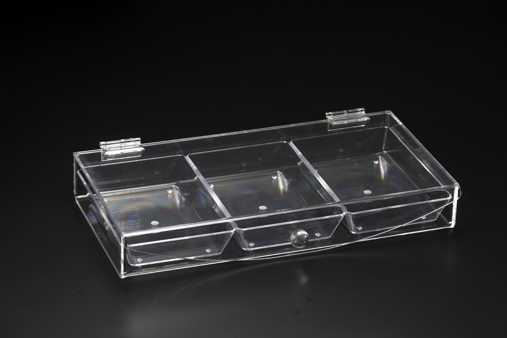 Vague Acrylic Candy Box with 3 Compartment 37 cm