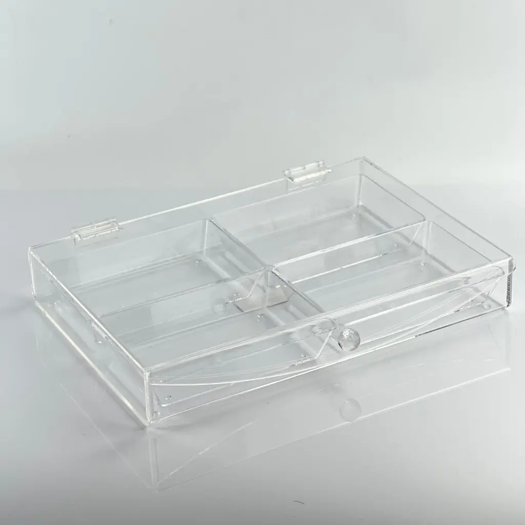 Vague Acrylic Candy Box with 4 Compartment 36 cm