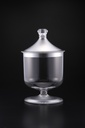 Vague Acrylic Candy Jar Large Silver