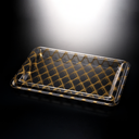 Vague Acrylic Rectangular Tray 68 cm Golden Design